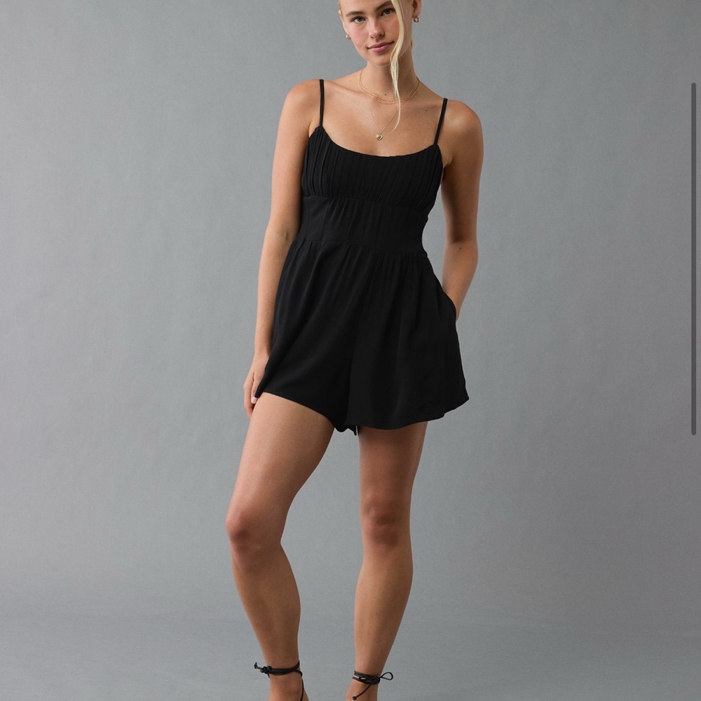 AE Ruched Bodice Corset Romper